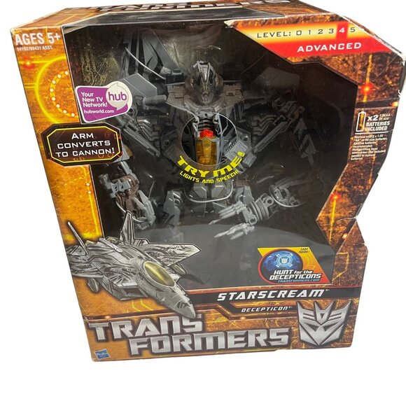 Transformers Hunt For The Decepticons Starscream F-22 Raptor Figure Lights & Sou - Picture 1 of 9